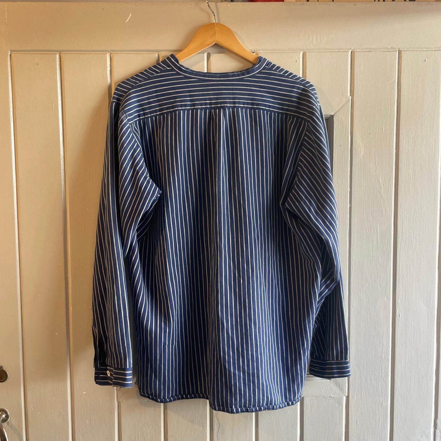 1980s Striped Eastern European Smock Shirt