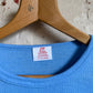 1980s Blue Ribbed Short sleeved T-shirt