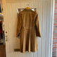 1960s 1970s Brown Suede Leather Long Coat