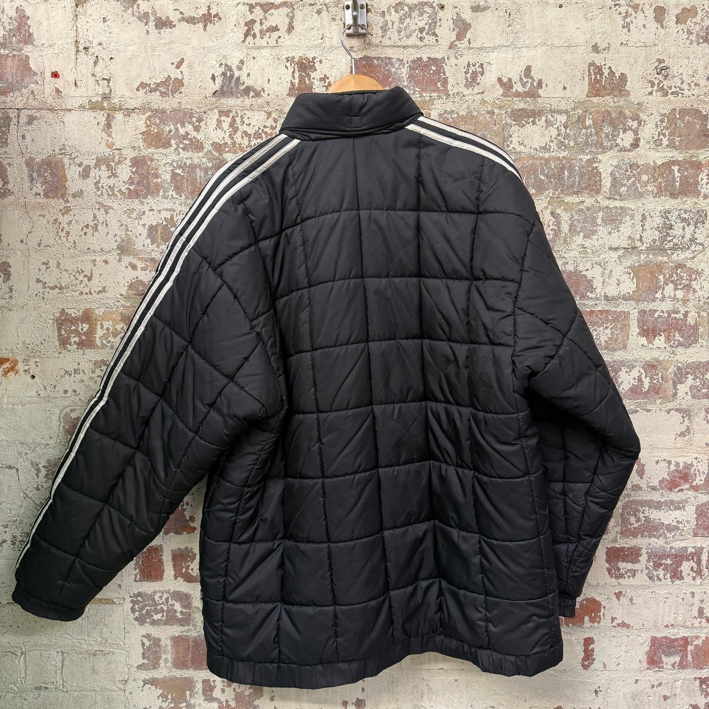 1990s Black Adidas Puffer Jacket