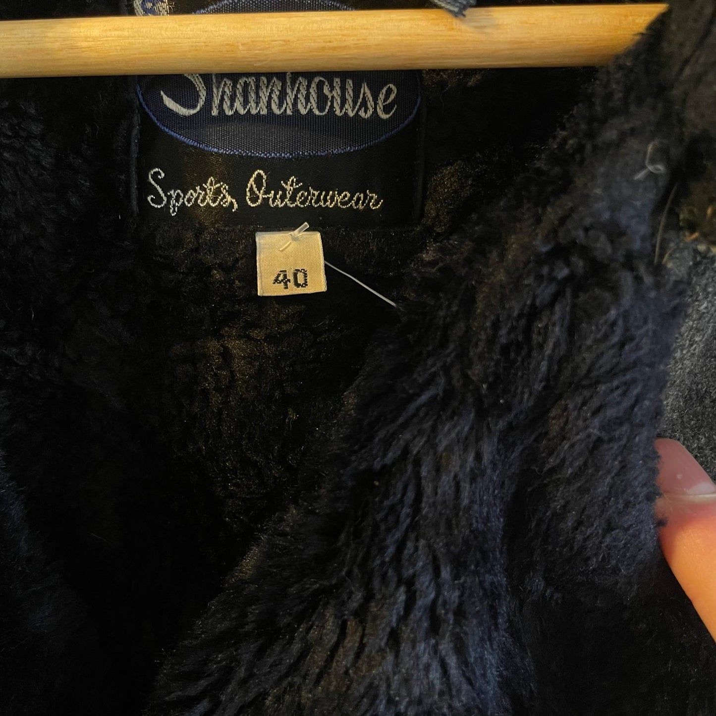 1960s Grey Wool Barnstormer Fur Lined Coat