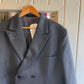 Vintage 60s/70s Grey Double Breasted British Rail Work Blazer Jacket