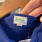 1970s Blue Light Navy Cotton Chore Work Jacket