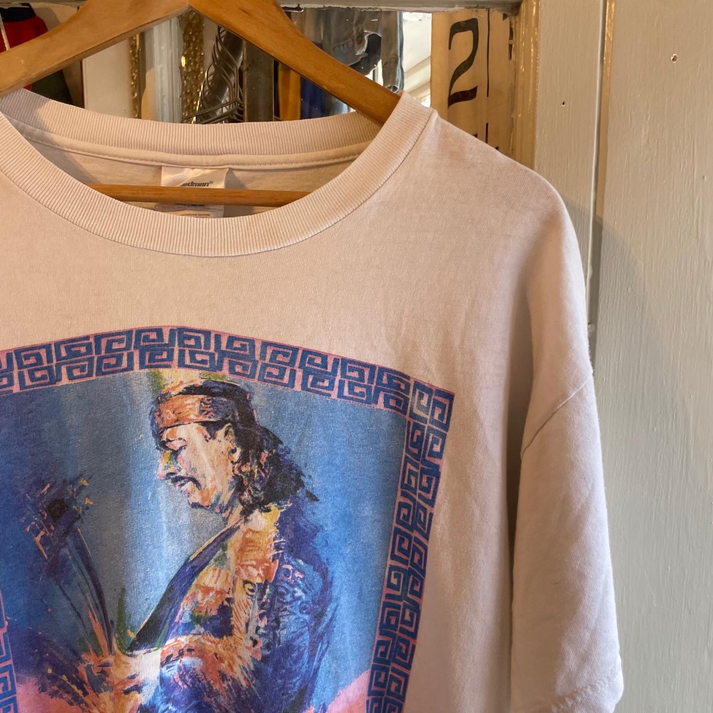 1990s White Santana Graphic Band T-Shirt