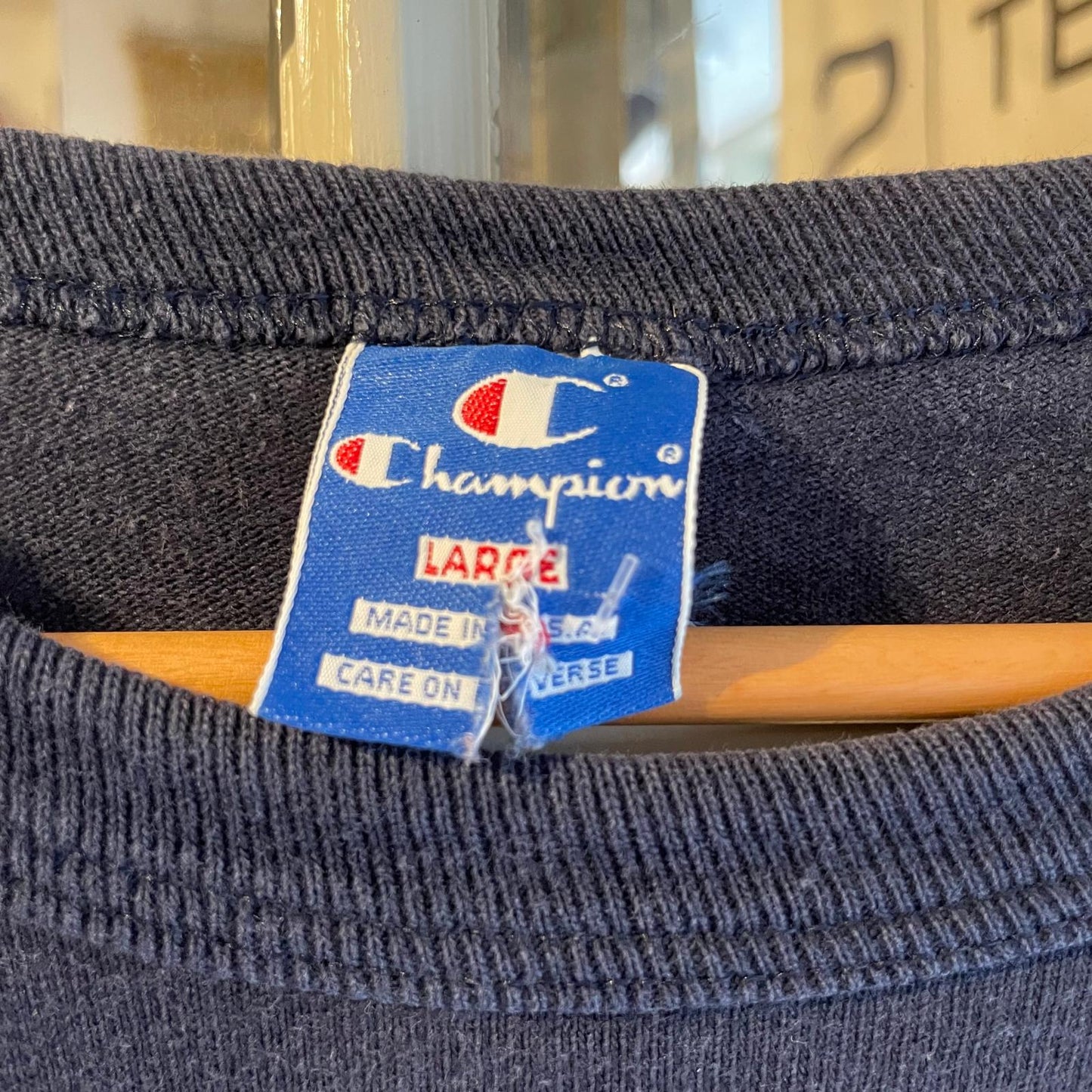1990s Navy Champion Training Graphic T-shirt