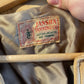 1950s Beige Fringe Leather Western Pullover Jacket Smock