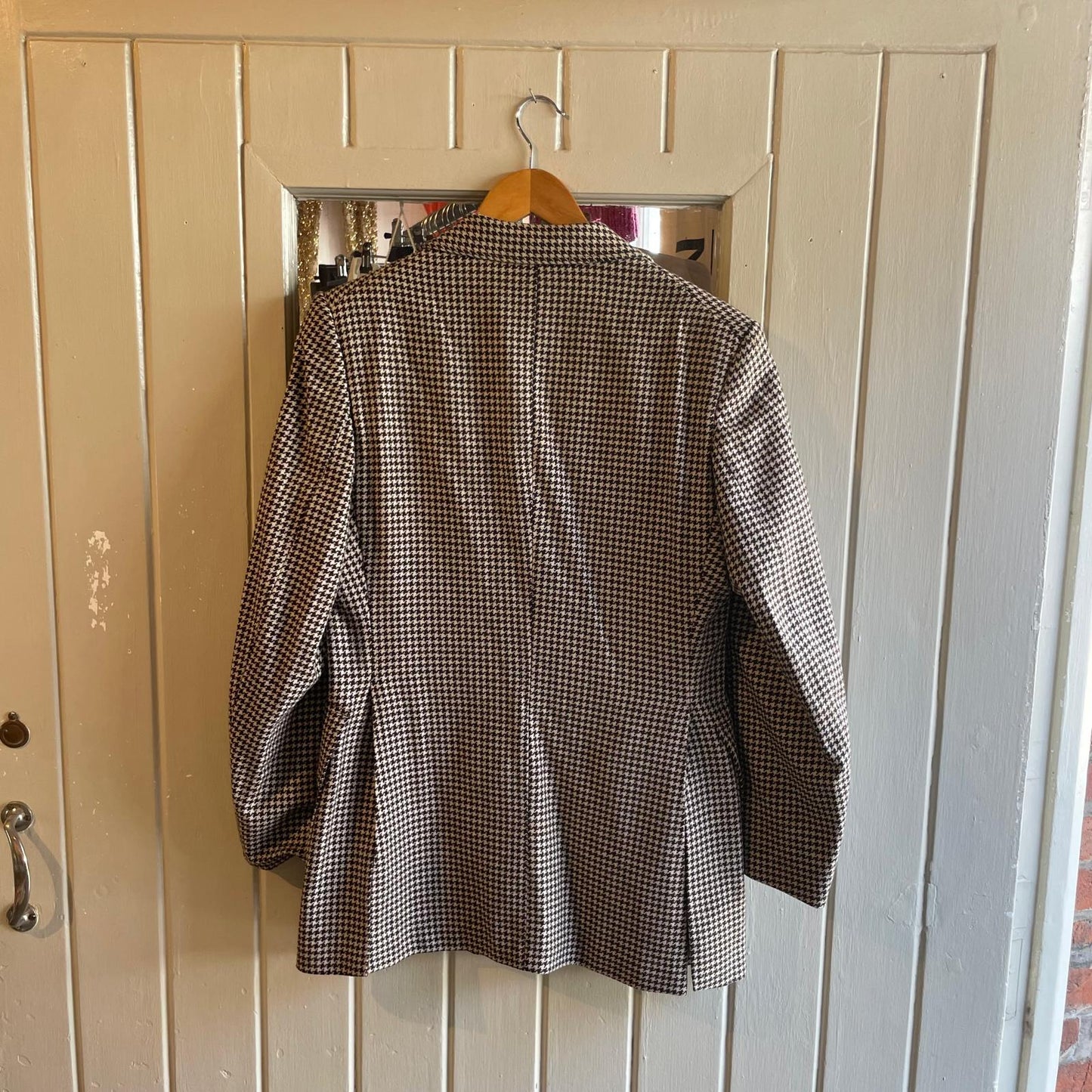 Vintage 60s/70s Checkered Tweed Blazer Jacket