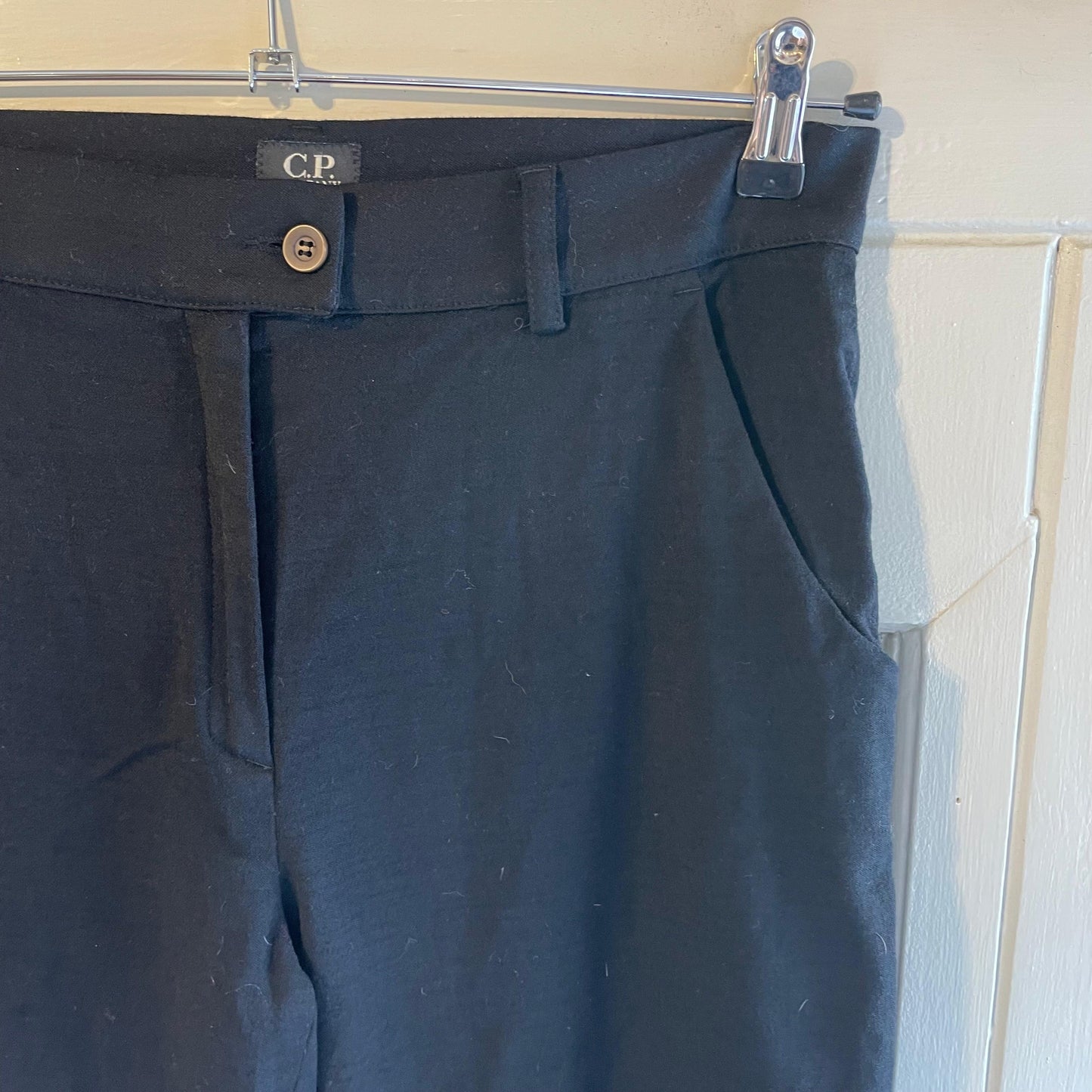 Vintage C.P. Company Black Wool Trousers