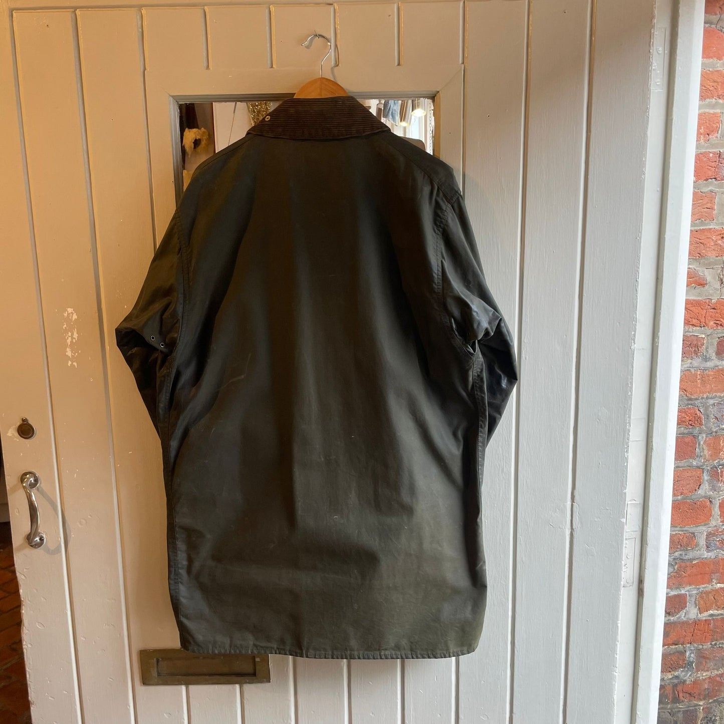 Vintage 1990s Black Barbour Border Wax Jacket