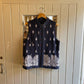 1980s Navy Cotton Padded Quilted Gilet Vest