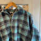 1980s Green and Black Moleskin Work Shirt