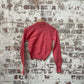 Vintage 1940s 1950s Pink Knitted Wool Cardigan Jumper