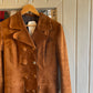 1960s Double breasted Brown Suede Long Coat