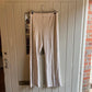 Vintage 70s/80s Cream Unusual Wool Knitted Trousers