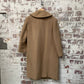 Vintage 1960s Beige Camel Long Jacket Coat