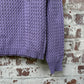 1960s Purple Wool Knitted Jumper