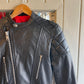 1980s Black Leather Biker Punk Jacket