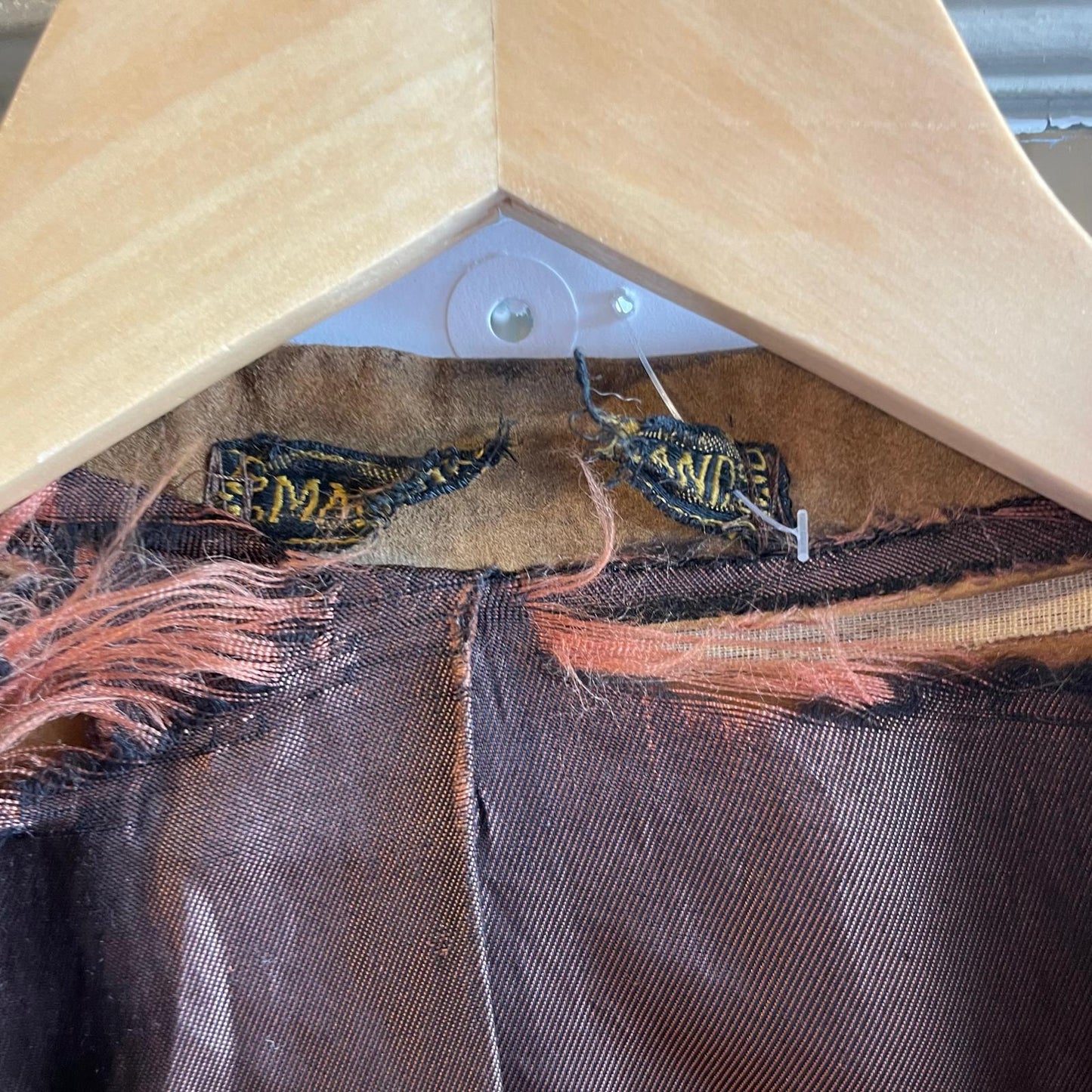 1970s Brown Suede leather Peak lapels Blazer Style Jacket