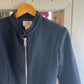 Vintage 90s Black Armani Zip Wool Jacket Coat