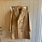 1960s 1970s Beige Sheepskin Long Coat Jacket