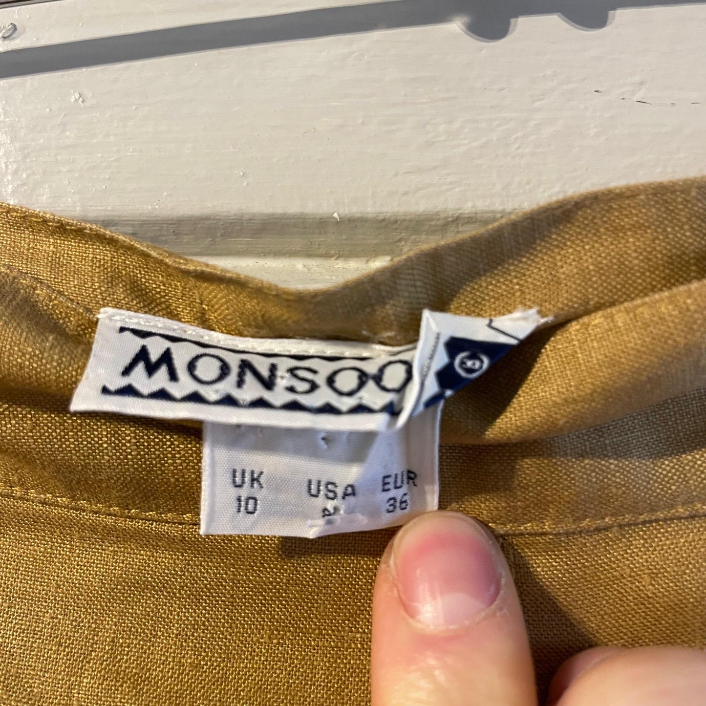 1970s Mustard Yellow Monsoon Skirt