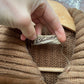 Vintage 1970s 1980s Suede Knitted Cardigan Jumper