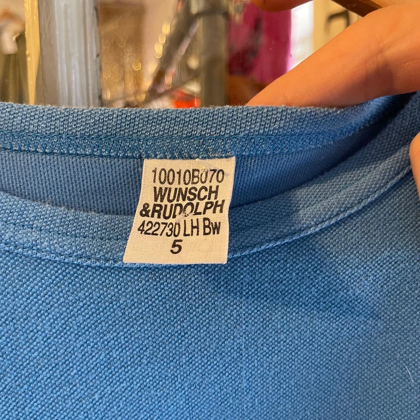 Vintage 80s/90s Blue German Training T-shirt