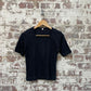 Vintage 1970s 1980s Black Blank T-Shirt