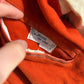1960s Orange and Cream Wool Leather Varsity College Jacket
