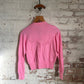 1960s Pink Cotton Cardigan Jumper