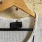 1980s White Knitted Short Sleeve Snail Sweater