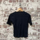 Vintage 1970s 1980s Black Blank T-Shirt