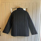 1980s Reversible Black and Cream Padded Quilted Coat