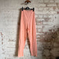 1960s Unusual Pink British Cotton Trousers