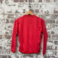 Vintage 1970s 1980s Red Button Up Knitted Cardigan Jumper