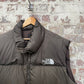 2000s Brown North Face Puffer Gilet Jacket